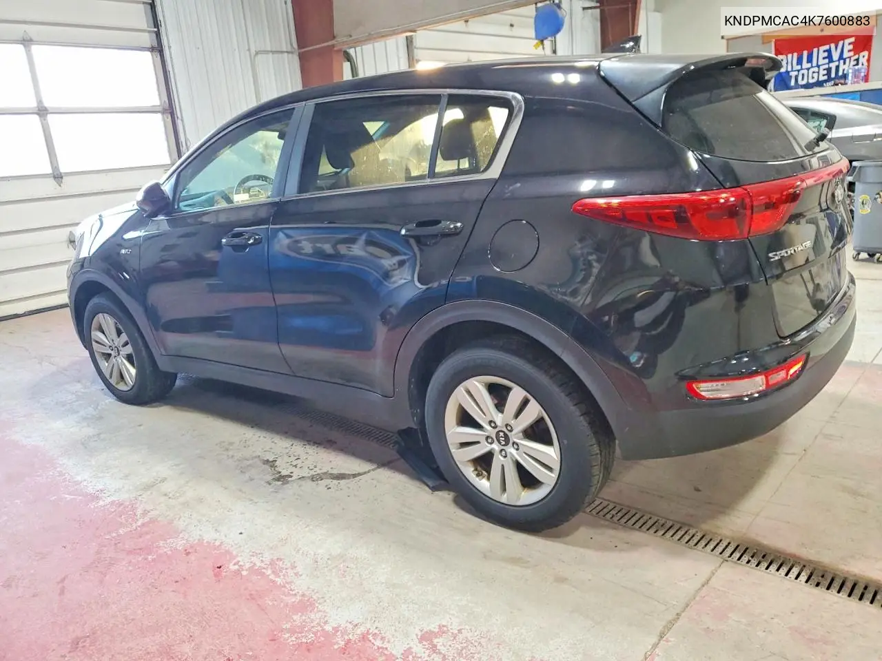 2019 KIA SPORTAGE VIN KNDPMCAC4K7600883 — фото 2
