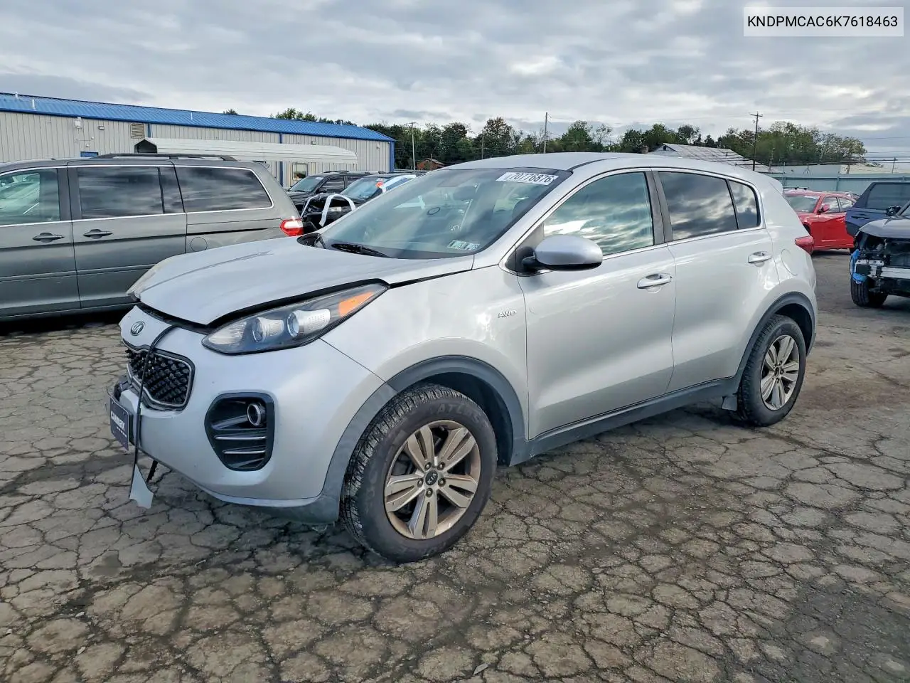 KIA SPORTAGE 2019, VIN KNDPMCAC6K7618463