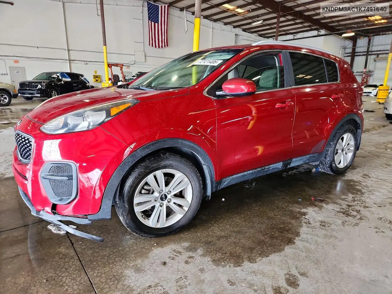 KIA SPORTAGE 2019, VIN KNDPM3AC1K7491640