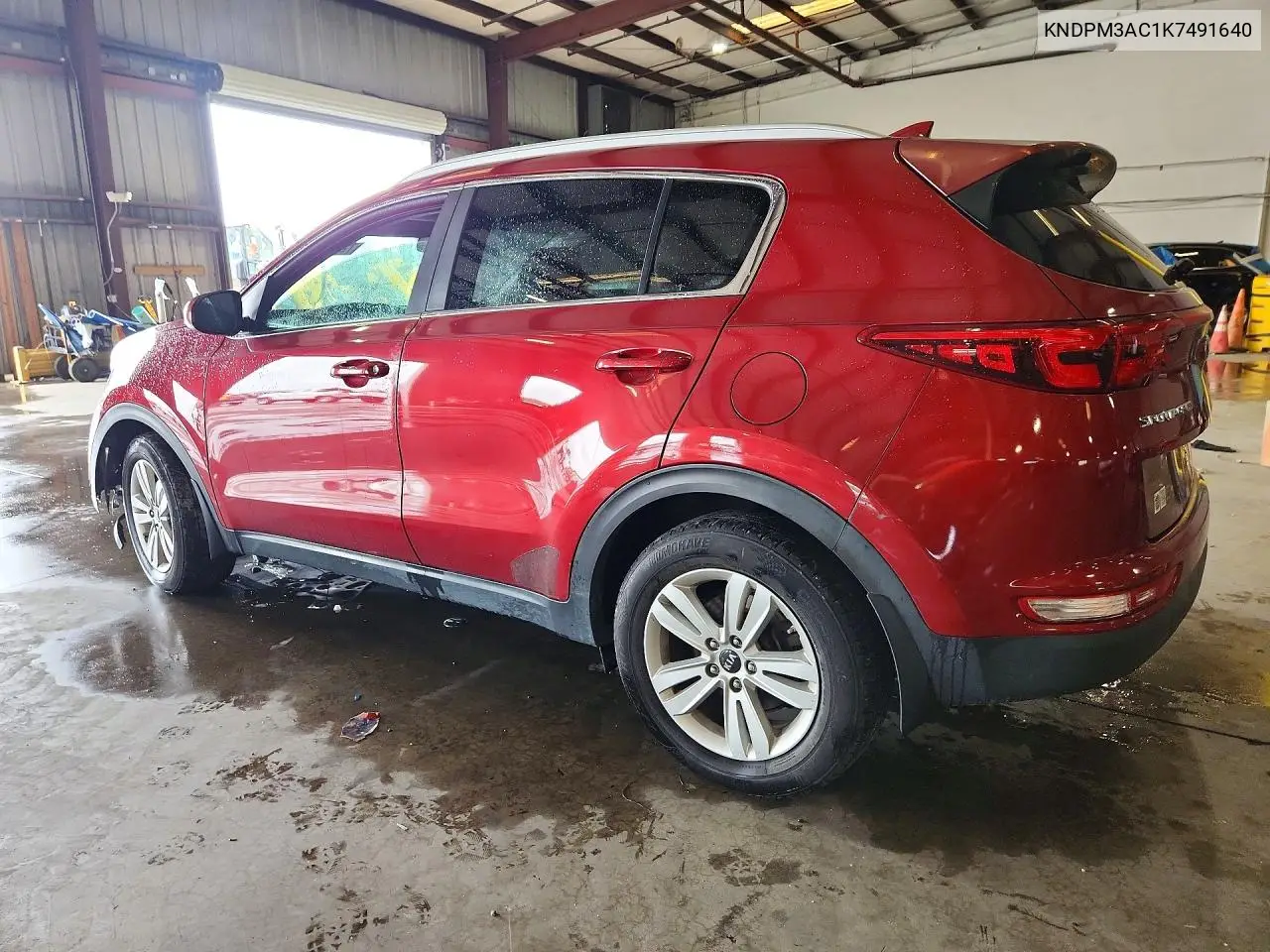 2019 KIA SPORTAGE VIN KNDPM3AC1K7491640 — фото 2