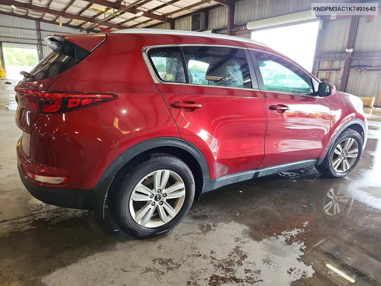 2019 KIA SPORTAGE VIN KNDPM3AC1K7491640 — фото 3
