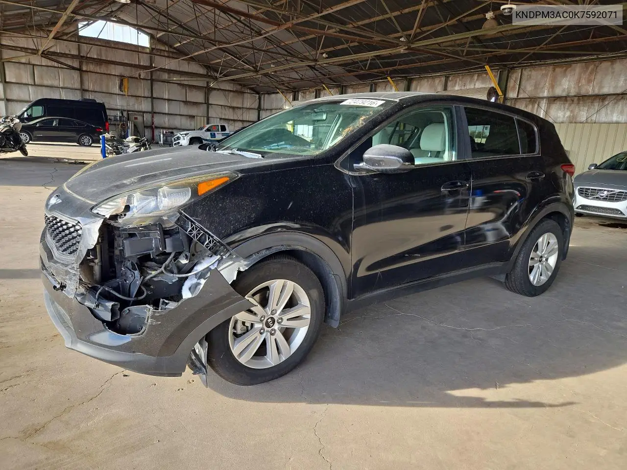 KIA SPORTAGE 2019, VIN KNDPM3AC0K7592071