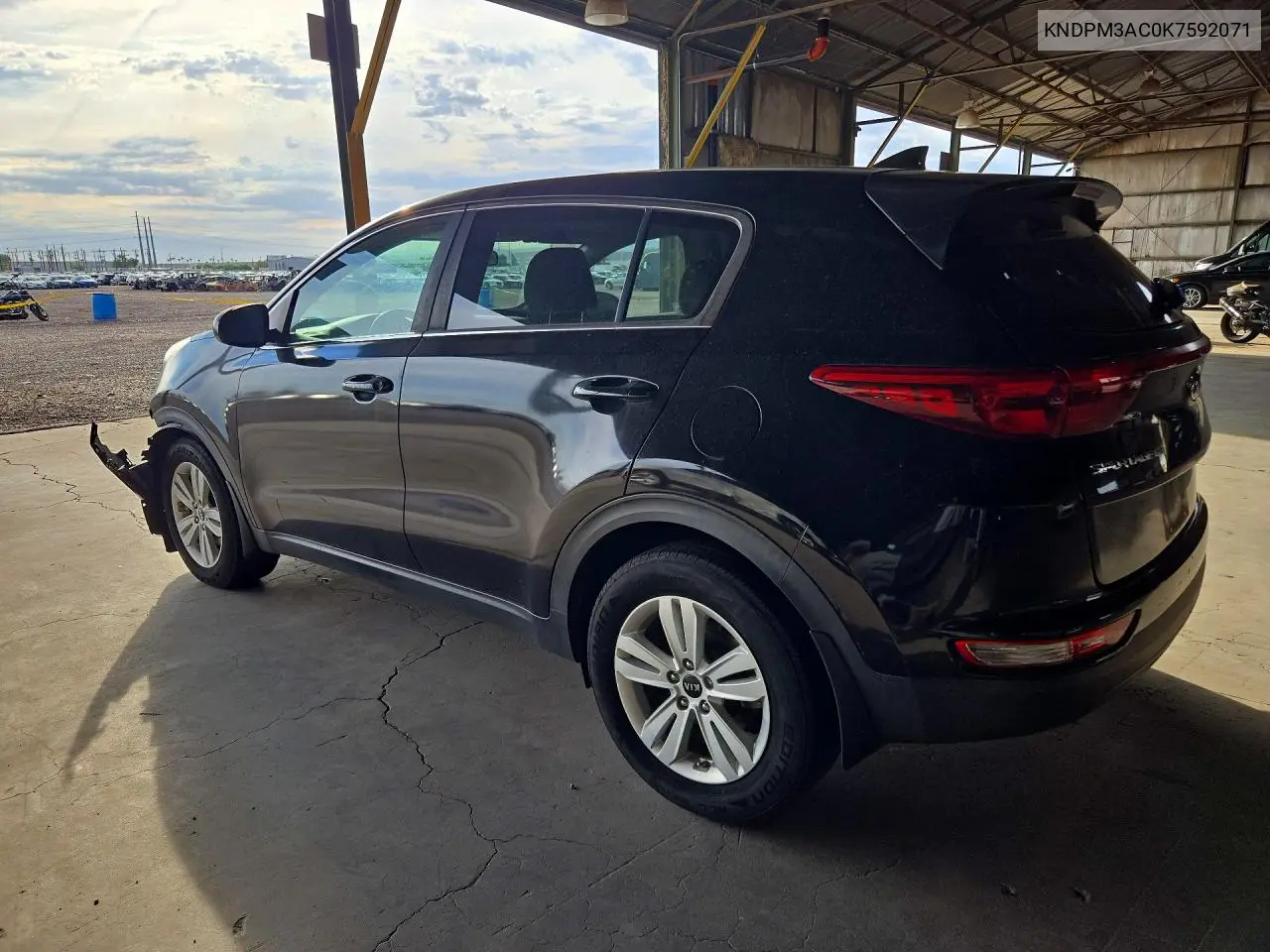 2019 KIA SPORTAGE VIN KNDPM3AC0K7592071 — фото 2