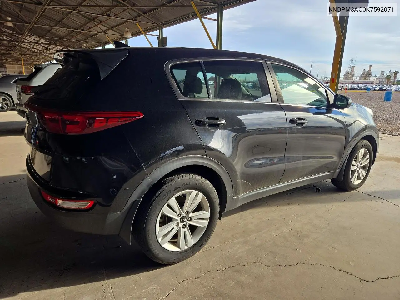 2019 KIA SPORTAGE VIN KNDPM3AC0K7592071 — фото 3