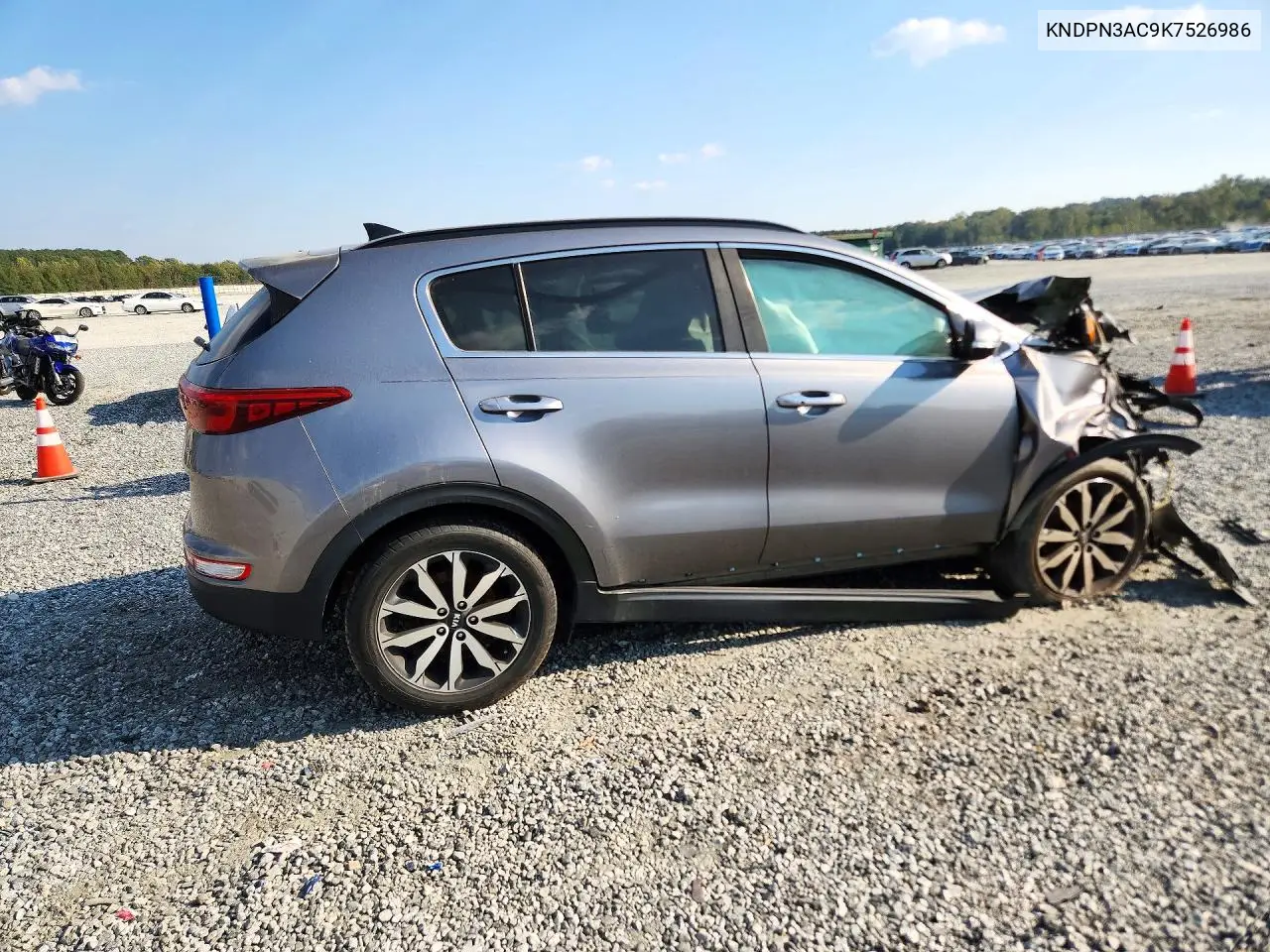 2019 KIA SPORTAGE VIN KNDPN3AC9K7526986 — фото 3