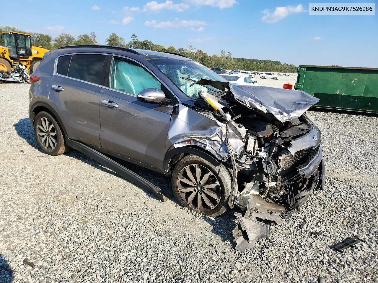 2019 KIA SPORTAGE VIN KNDPN3AC9K7526986 — фото 4