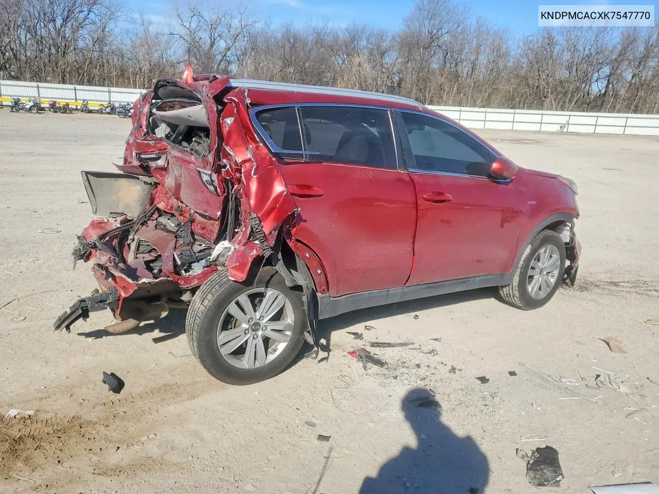 2019 KIA SPORTAGE VIN KNDPMCACXK7547770 — фото 3