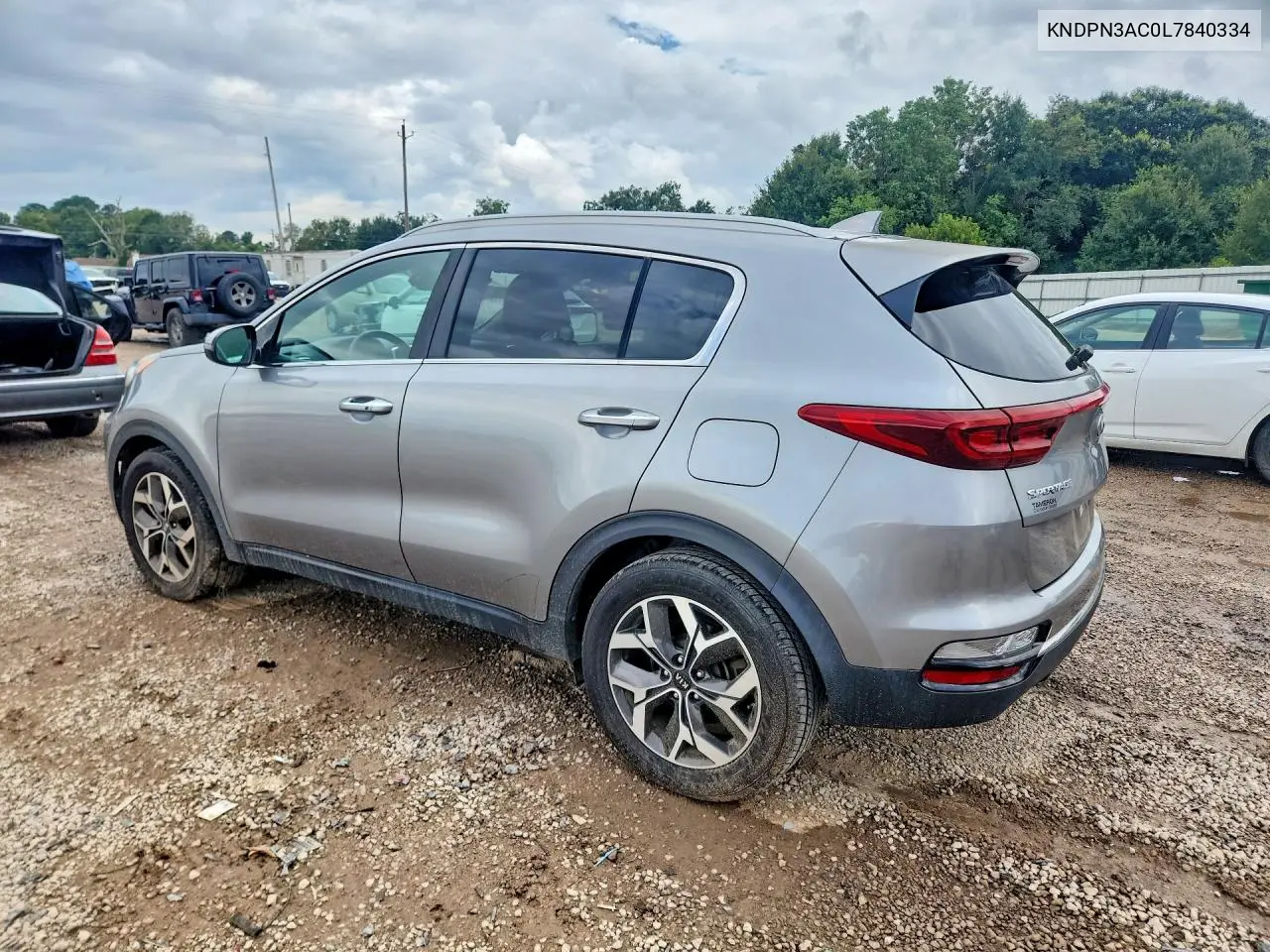 2020 KIA SPORTAGE VIN KNDPN3AC0L7840334 — фото 2