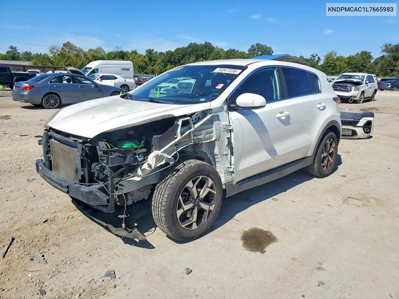 KIA SPORTAGE 2020, VIN KNDPMCAC1L7665983