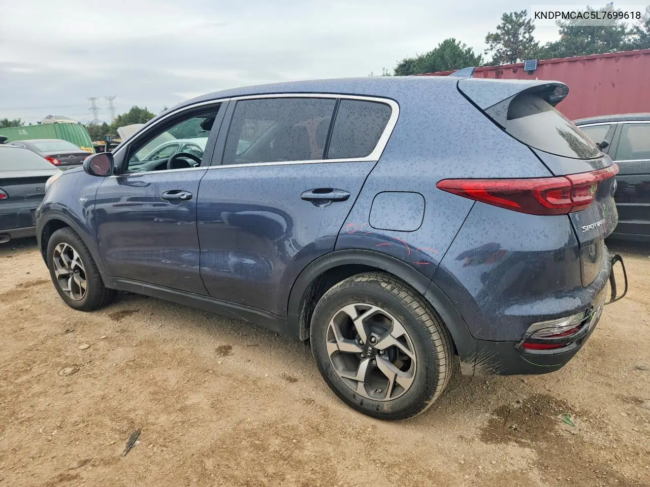 2020 KIA SPORTAGE VIN KNDPMCAC5L7699618 — фото 2