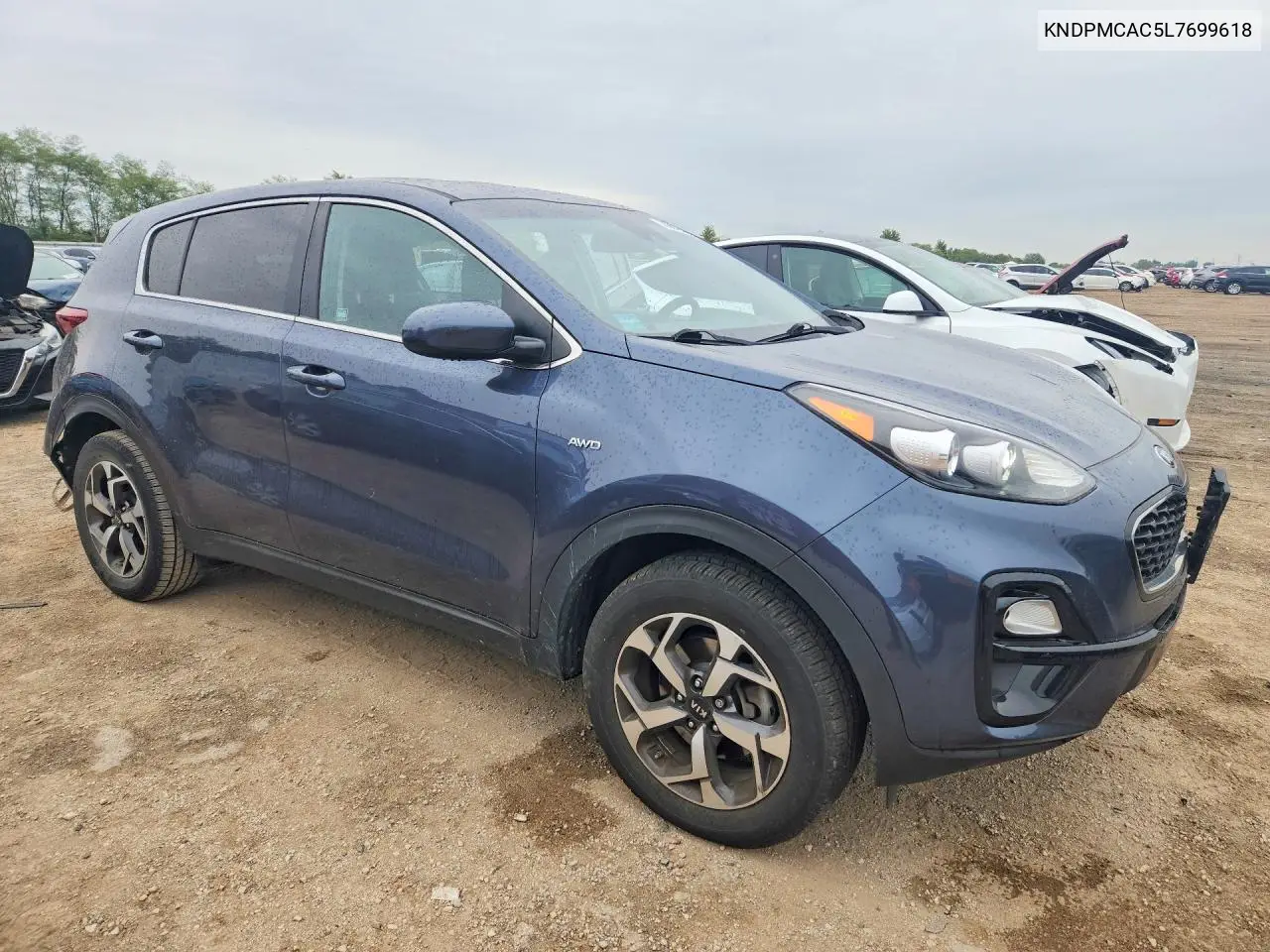 2020 KIA SPORTAGE VIN KNDPMCAC5L7699618 — фото 4
