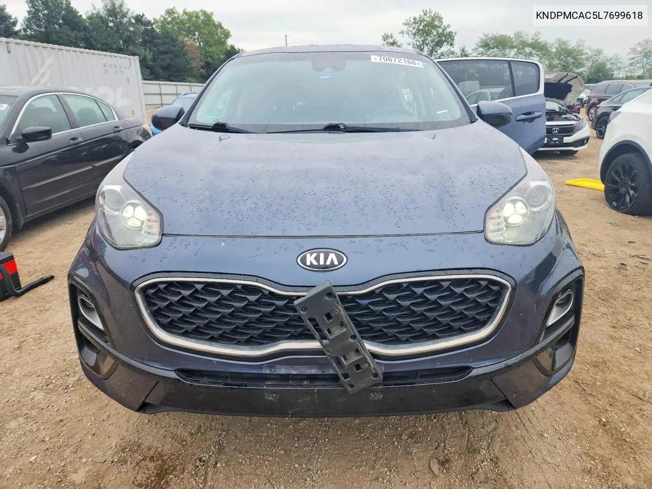 2020 KIA SPORTAGE VIN KNDPMCAC5L7699618 — фото 5