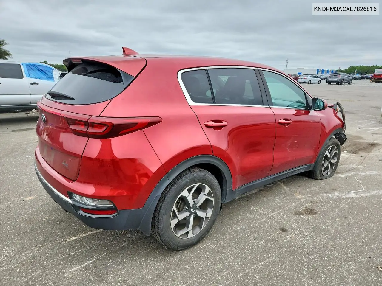 2020 KIA SPORTAGE VIN KNDPM3ACXL7826816 — фото 3
