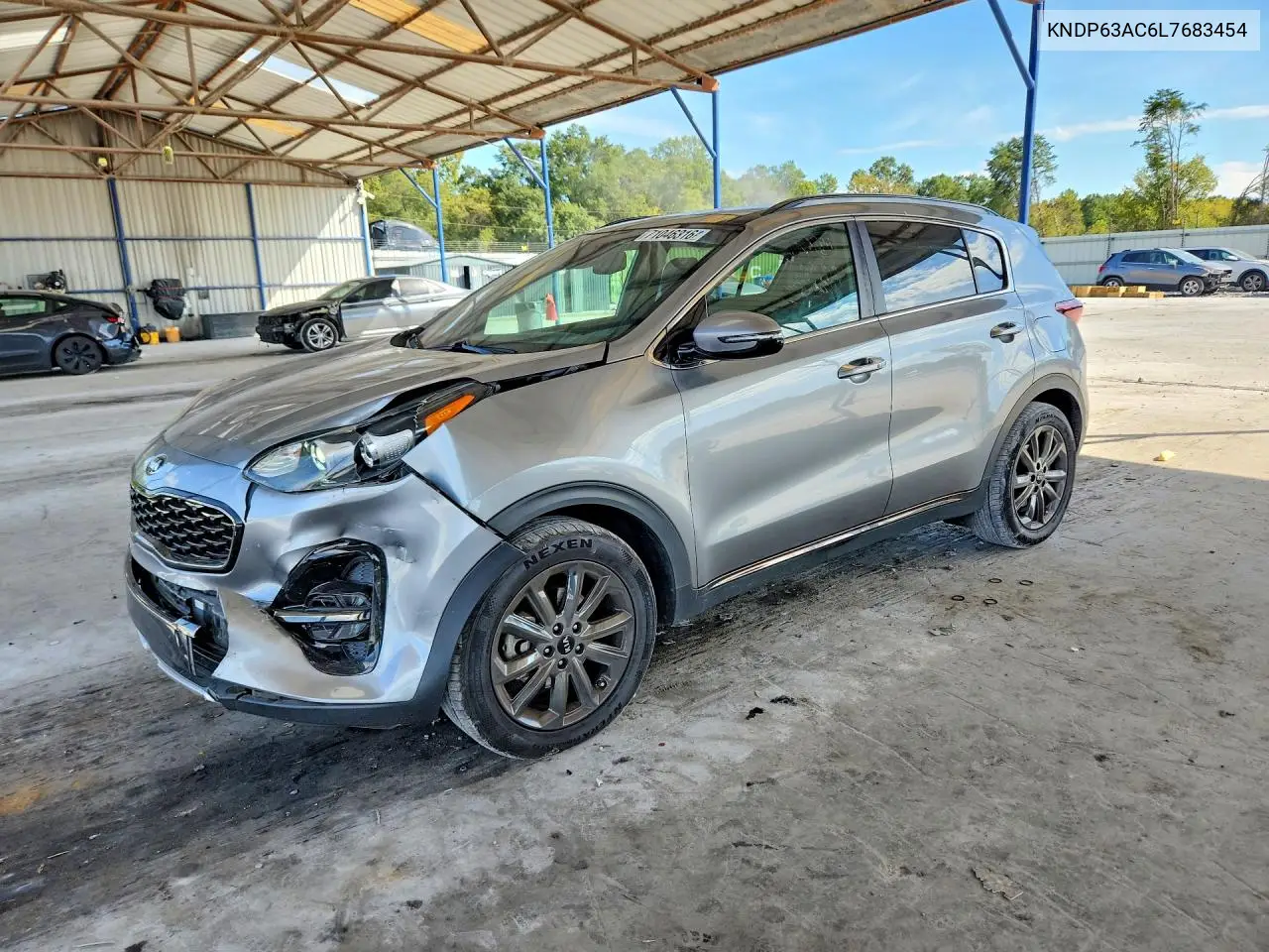 KIA SPORTAGE 2020, VIN KNDP63AC6L7683454