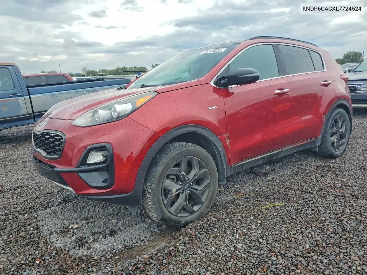 KIA SPORTAGE 2020, VIN KNDP6CACXL7724524