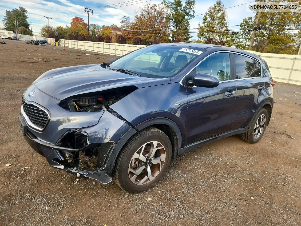 KIA SPORTAGE 2020, VIN KNDPMCAC5L7704655