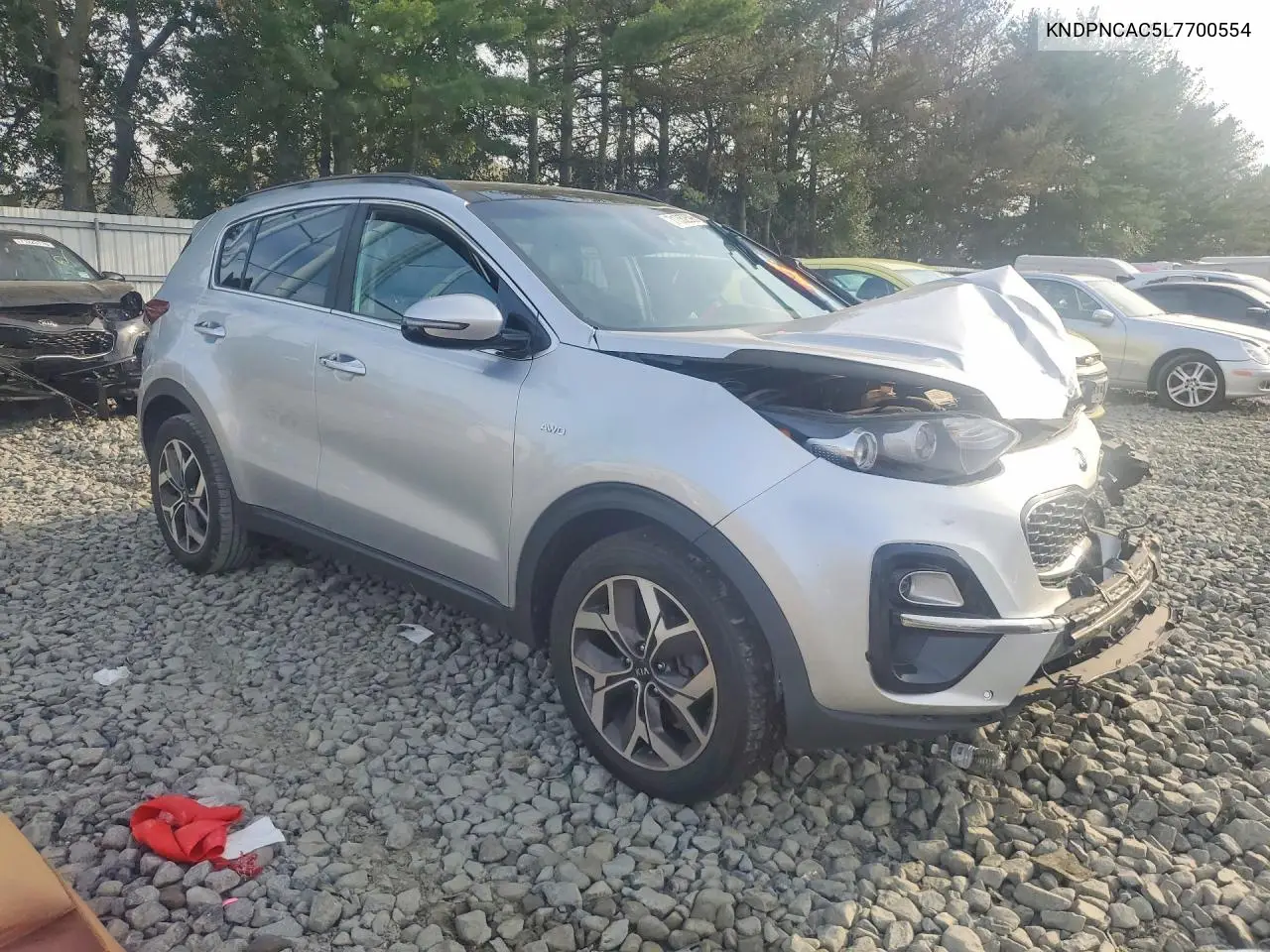 2020 KIA SPORTAGE VIN KNDPNCAC5L7700554 — фото 4