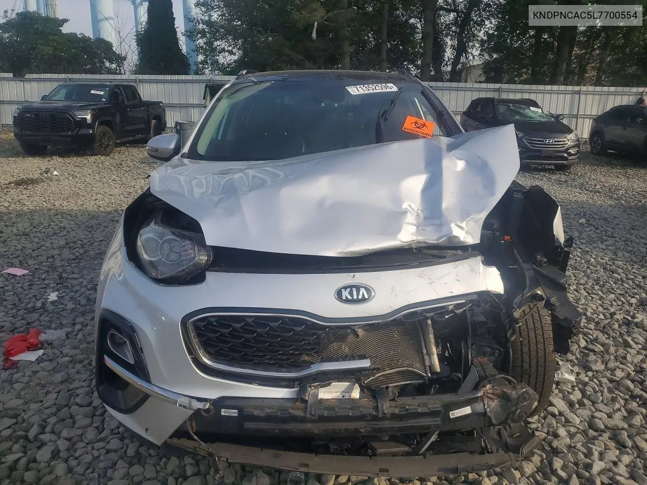 2020 KIA SPORTAGE VIN KNDPNCAC5L7700554 — фото 5