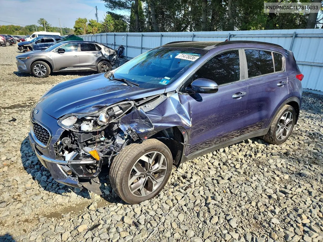 KIA SPORTAGE 2020, VIN KNDPNCAC1L7810033