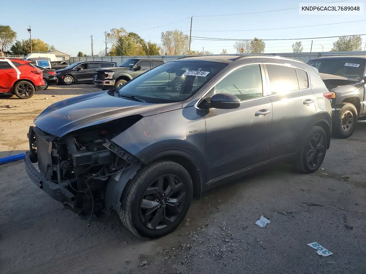 KIA SPORTAGE 2020, VIN KNDP6CAC3L7689048