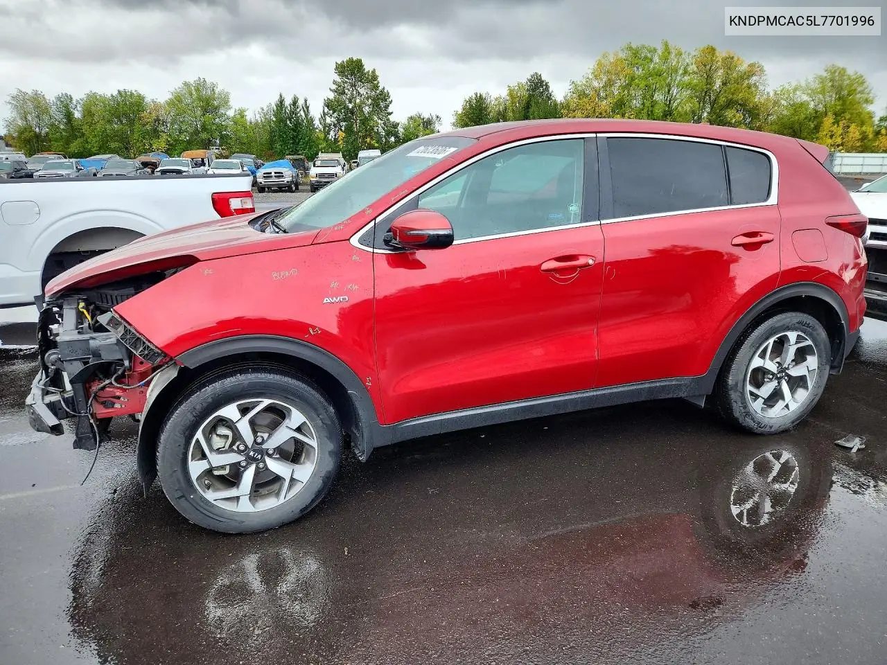 KIA SPORTAGE 2020, VIN KNDPMCAC5L7701996