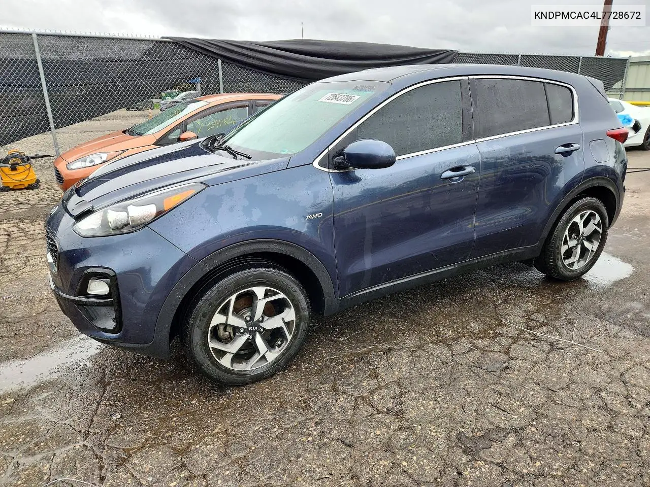 KIA SPORTAGE 2020, VIN KNDPMCAC4L7728672