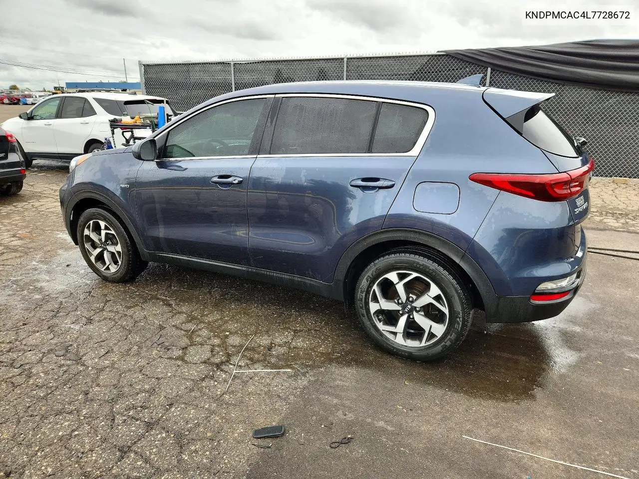 2020 KIA SPORTAGE VIN KNDPMCAC4L7728672 — фото 2