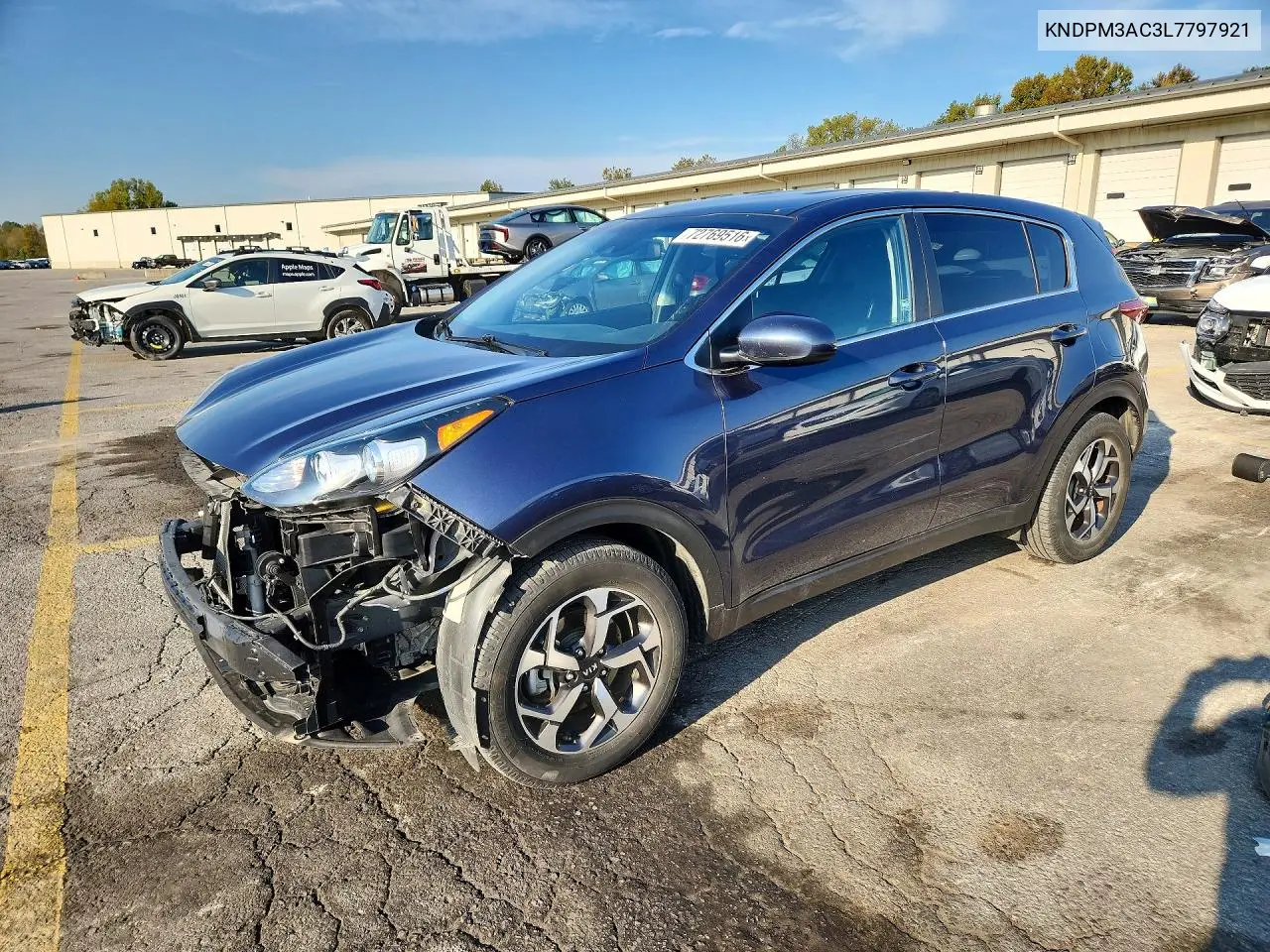 KIA SPORTAGE 2020, VIN KNDPM3AC3L7797921