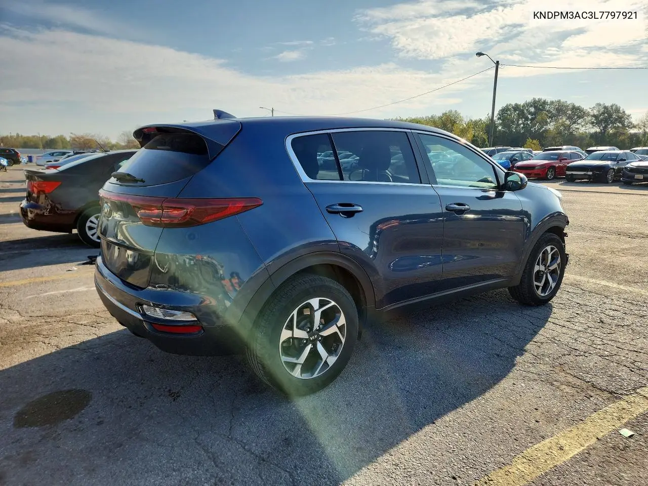 2020 KIA SPORTAGE VIN KNDPM3AC3L7797921 — фото 3