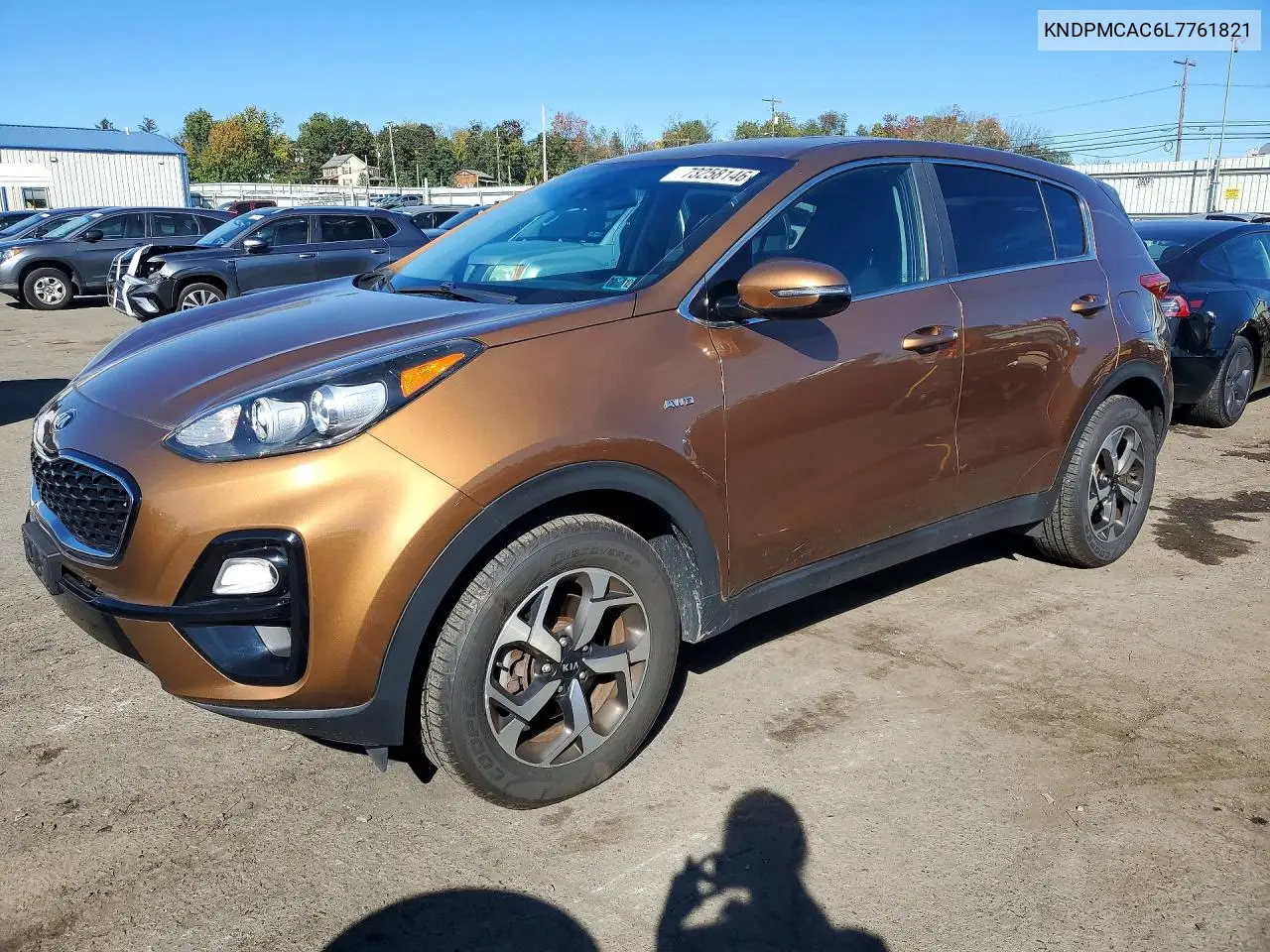 KIA SPORTAGE 2020, VIN KNDPMCAC6L7761821