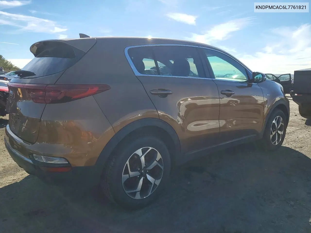 2020 KIA SPORTAGE VIN KNDPMCAC6L7761821 — фото 3
