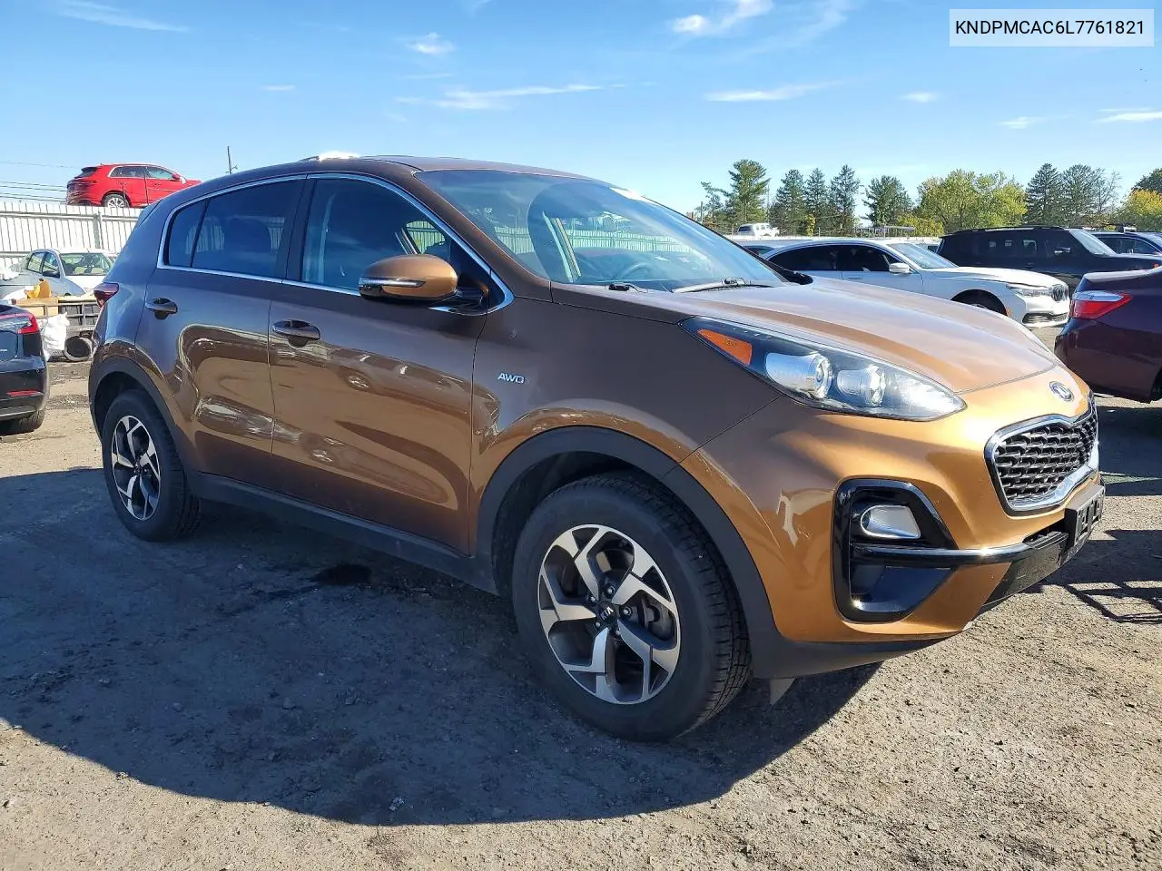 2020 KIA SPORTAGE VIN KNDPMCAC6L7761821 — фото 4