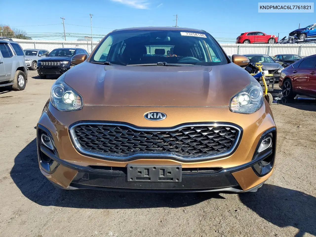 2020 KIA SPORTAGE VIN KNDPMCAC6L7761821 — фото 5