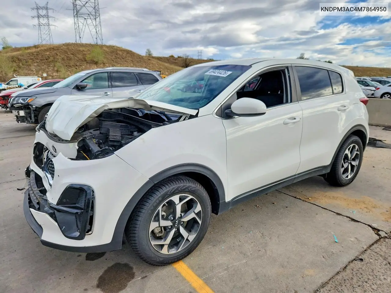 KIA SPORTAGE 2021, VIN KNDPM3AC4M7864950
