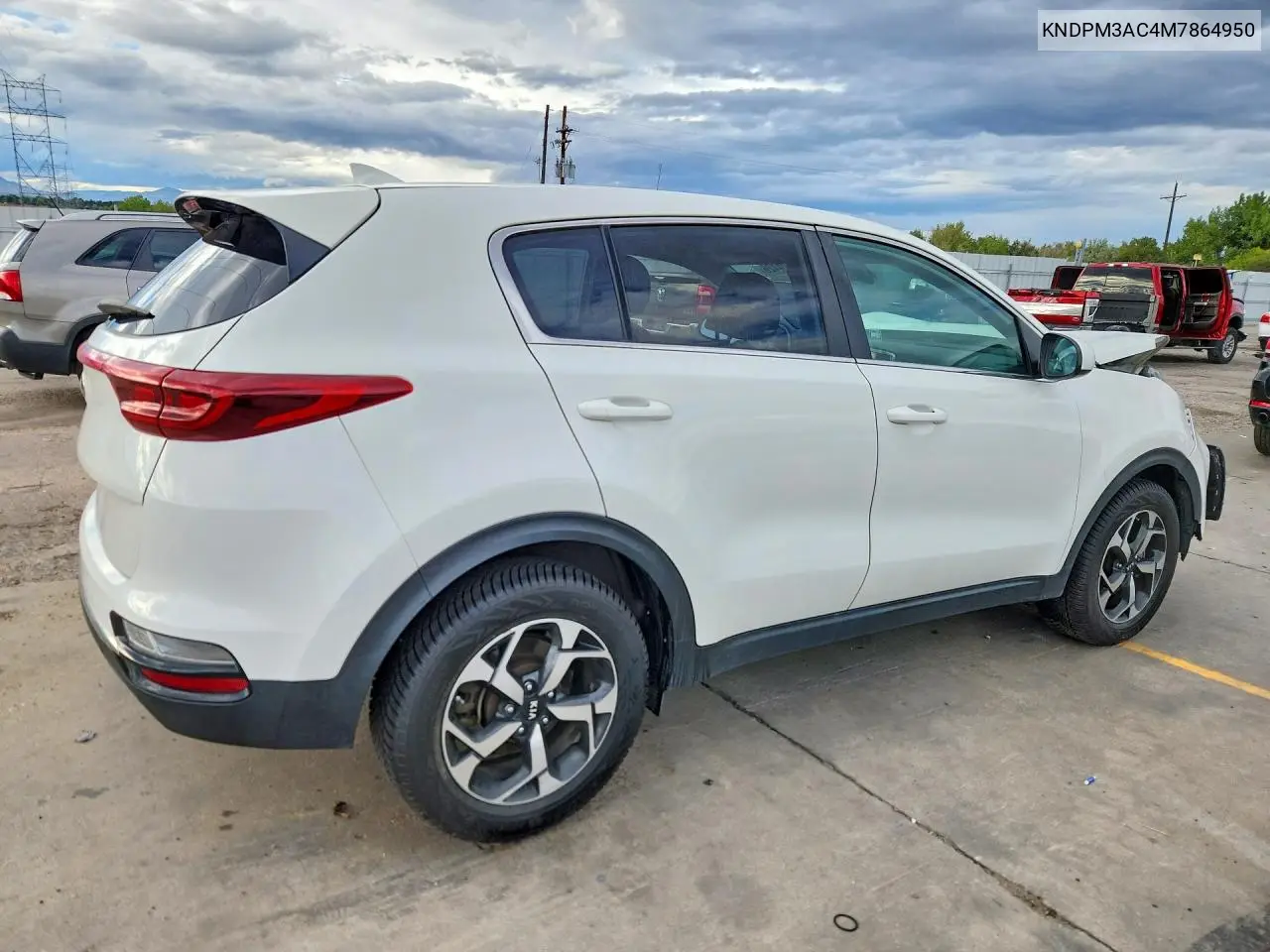 2021 KIA SPORTAGE VIN KNDPM3AC4M7864950 — фото 3
