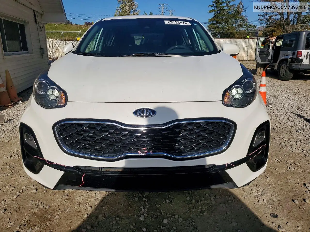 2021 KIA SPORTAGE VIN KNDPMCAC6M7892488 — фото 5
