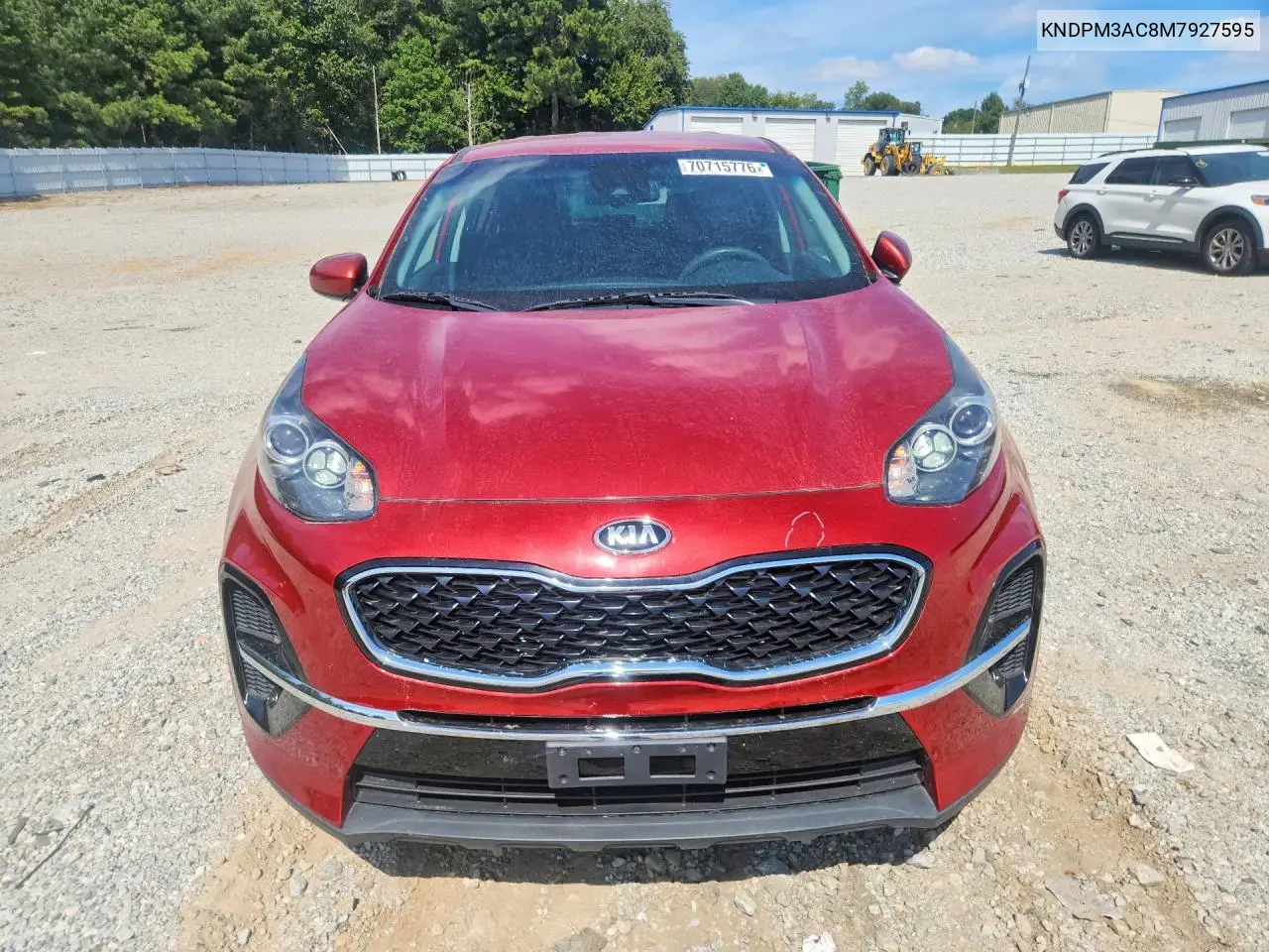 2021 KIA SPORTAGE VIN KNDPM3AC8M7927595 — фото 5