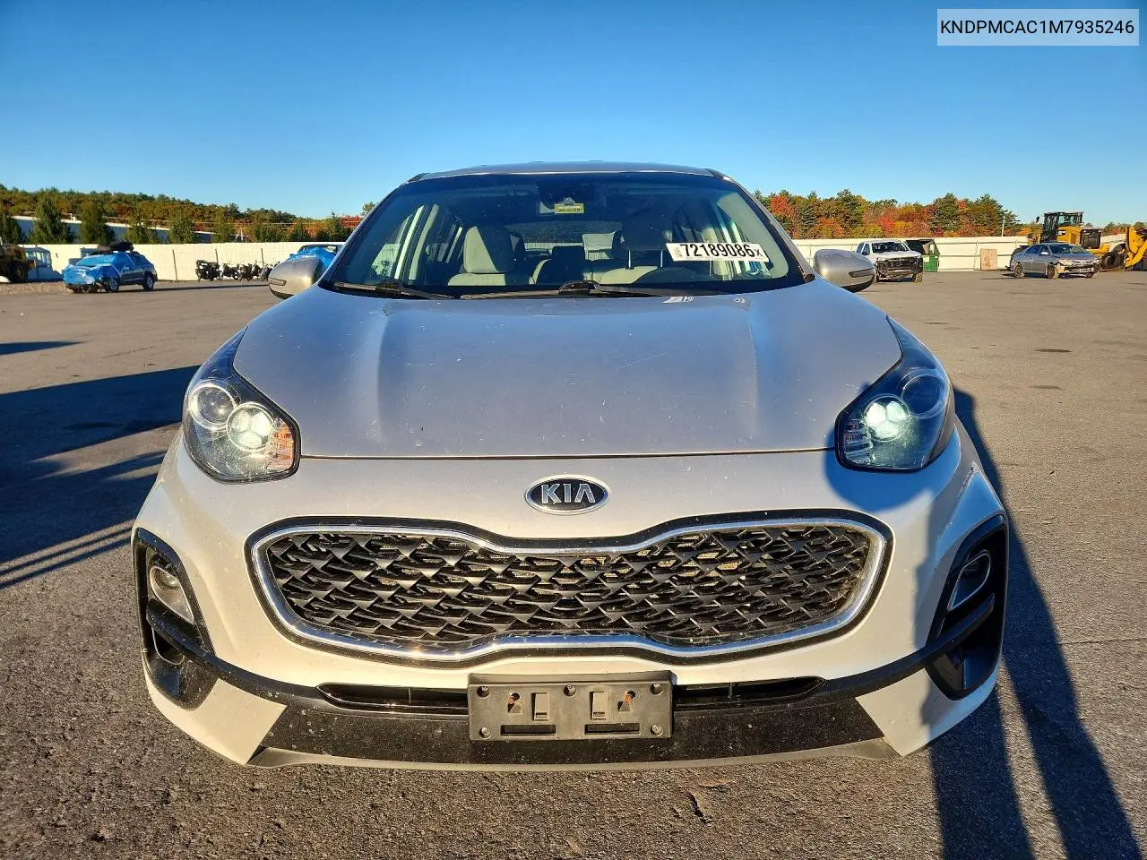 2021 KIA SPORTAGE VIN KNDPMCAC1M7935246 — фото 5
