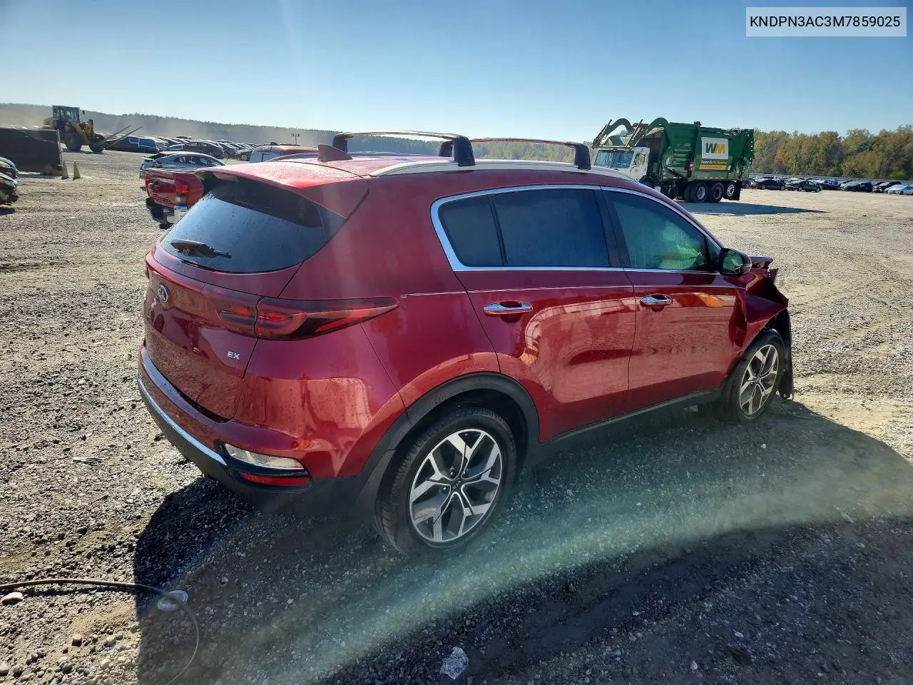 2021 KIA SPORTAGE VIN KNDPN3AC3M7859025 — фото 3