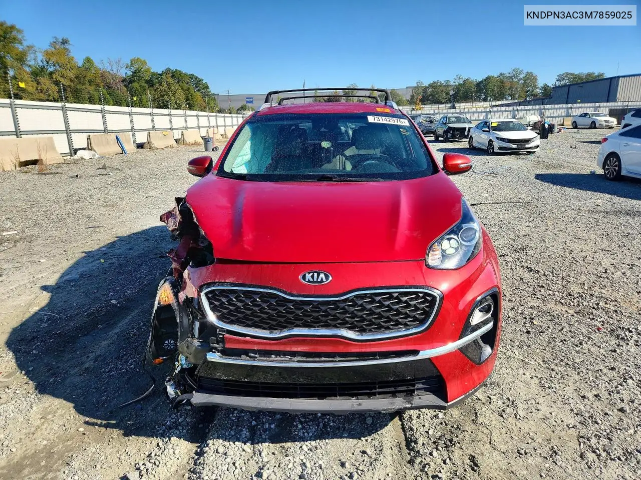 2021 KIA SPORTAGE VIN KNDPN3AC3M7859025 — фото 5