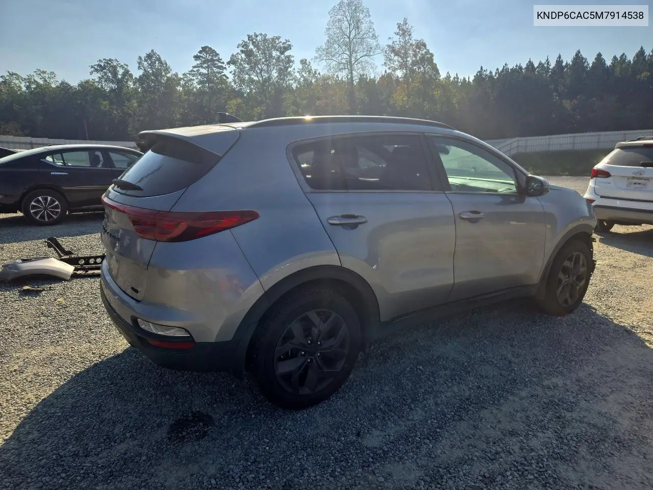 2021 KIA SPORTAGE VIN KNDP6CAC5M7914538 — фото 3