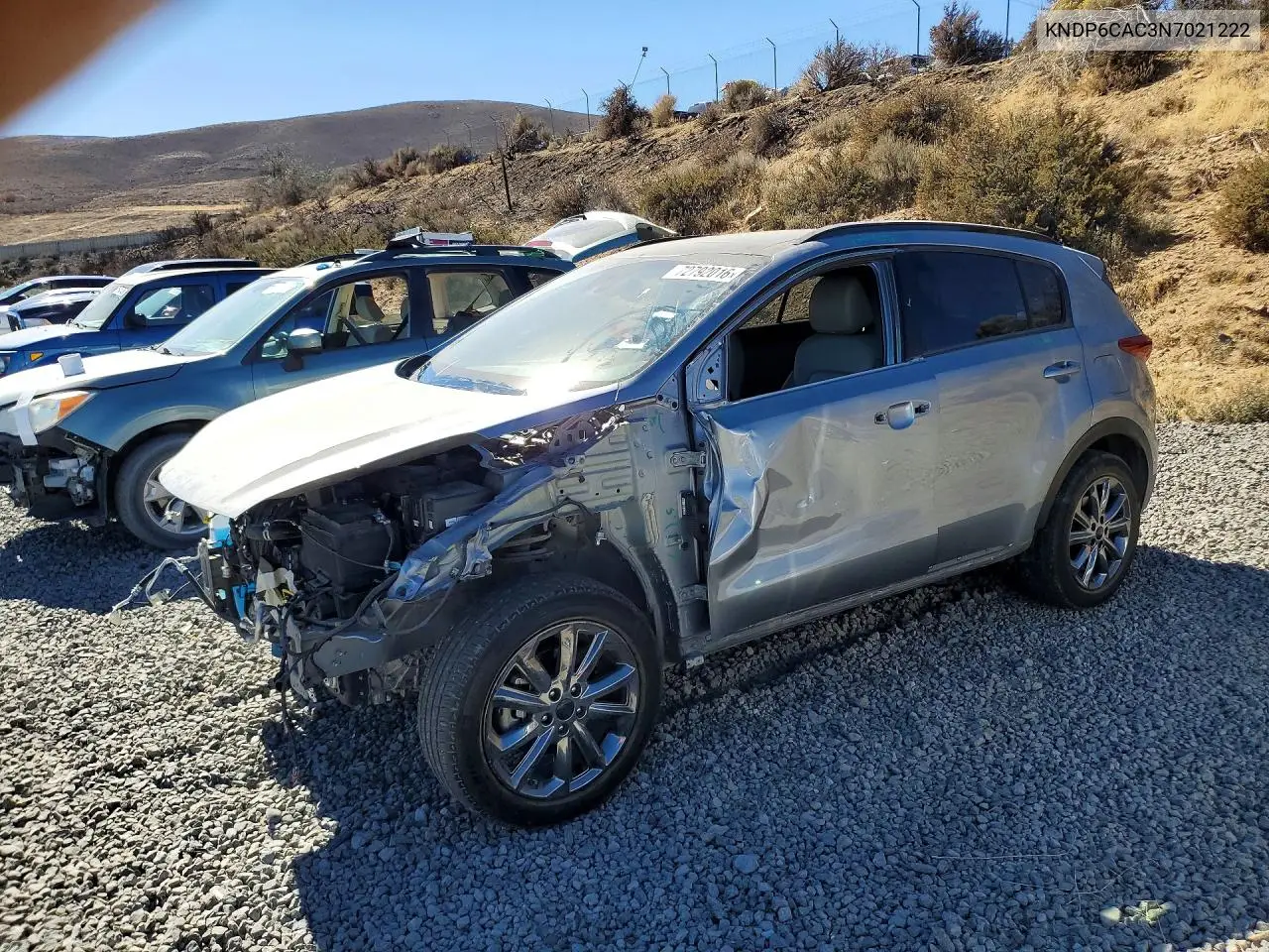 KIA SPORTAGE 2022, VIN KNDP6CAC3N7021222