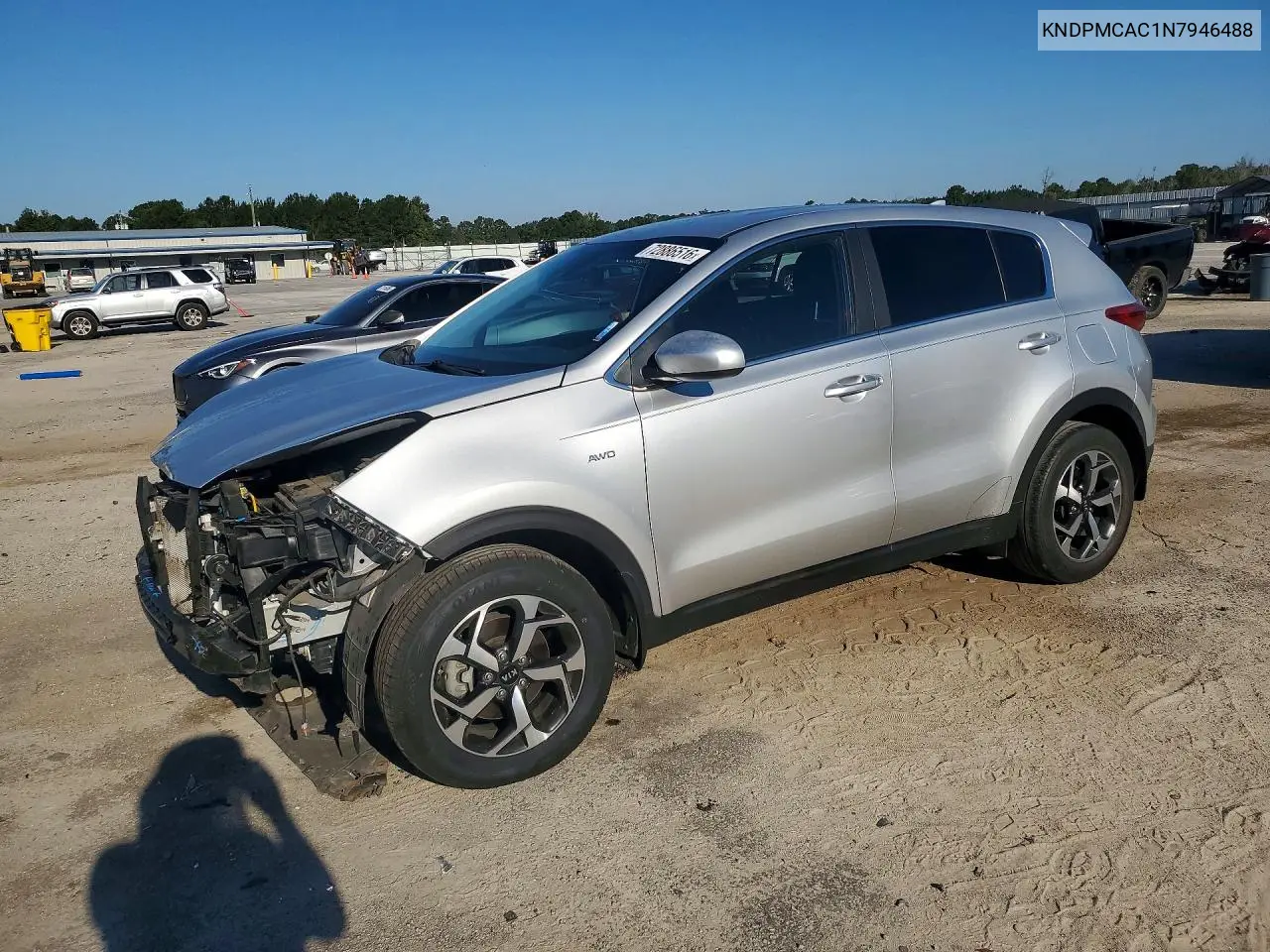 KIA SPORTAGE 2022, VIN KNDPMCAC1N7946488