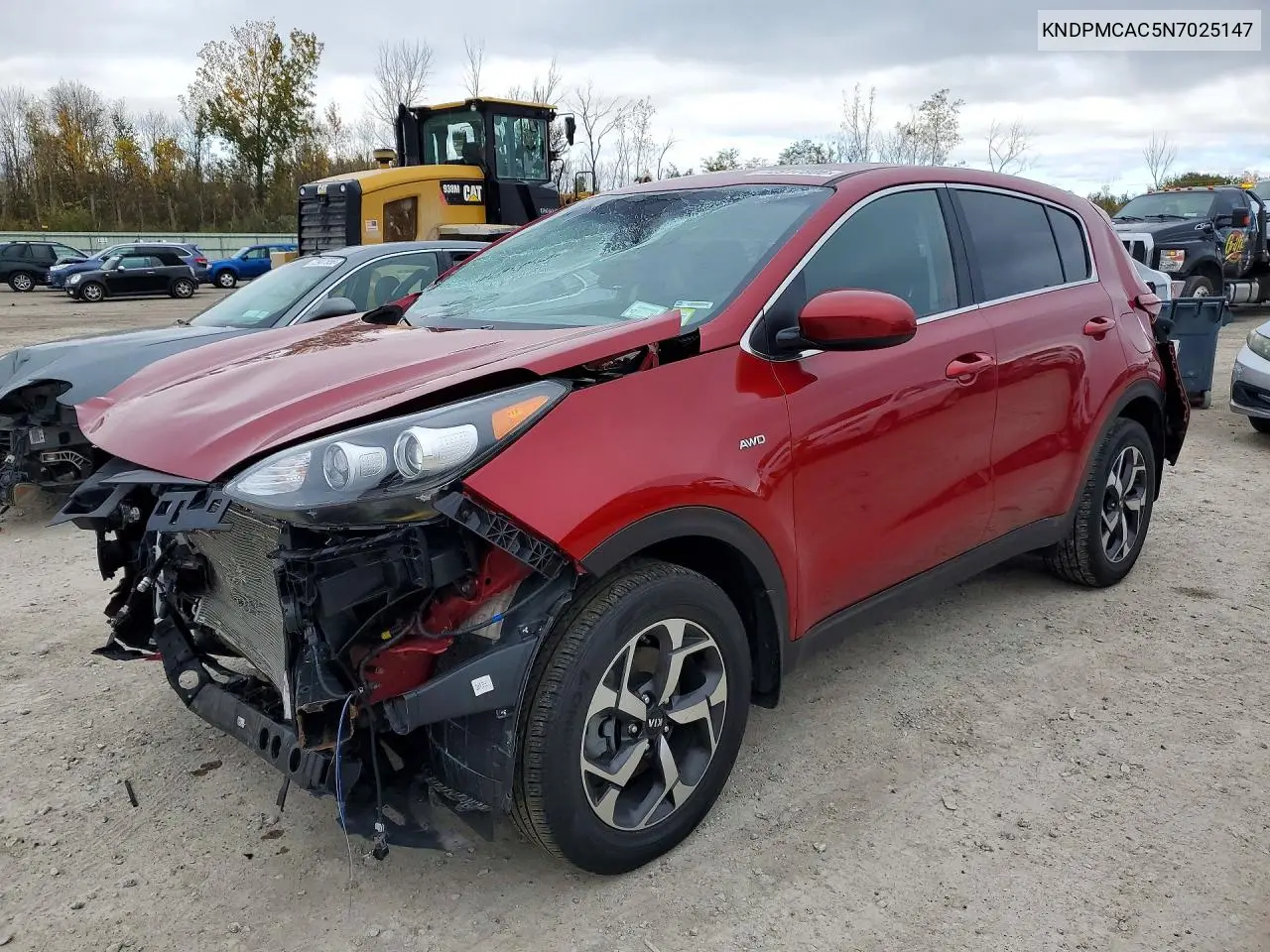 KIA SPORTAGE 2022, VIN KNDPMCAC5N7025147