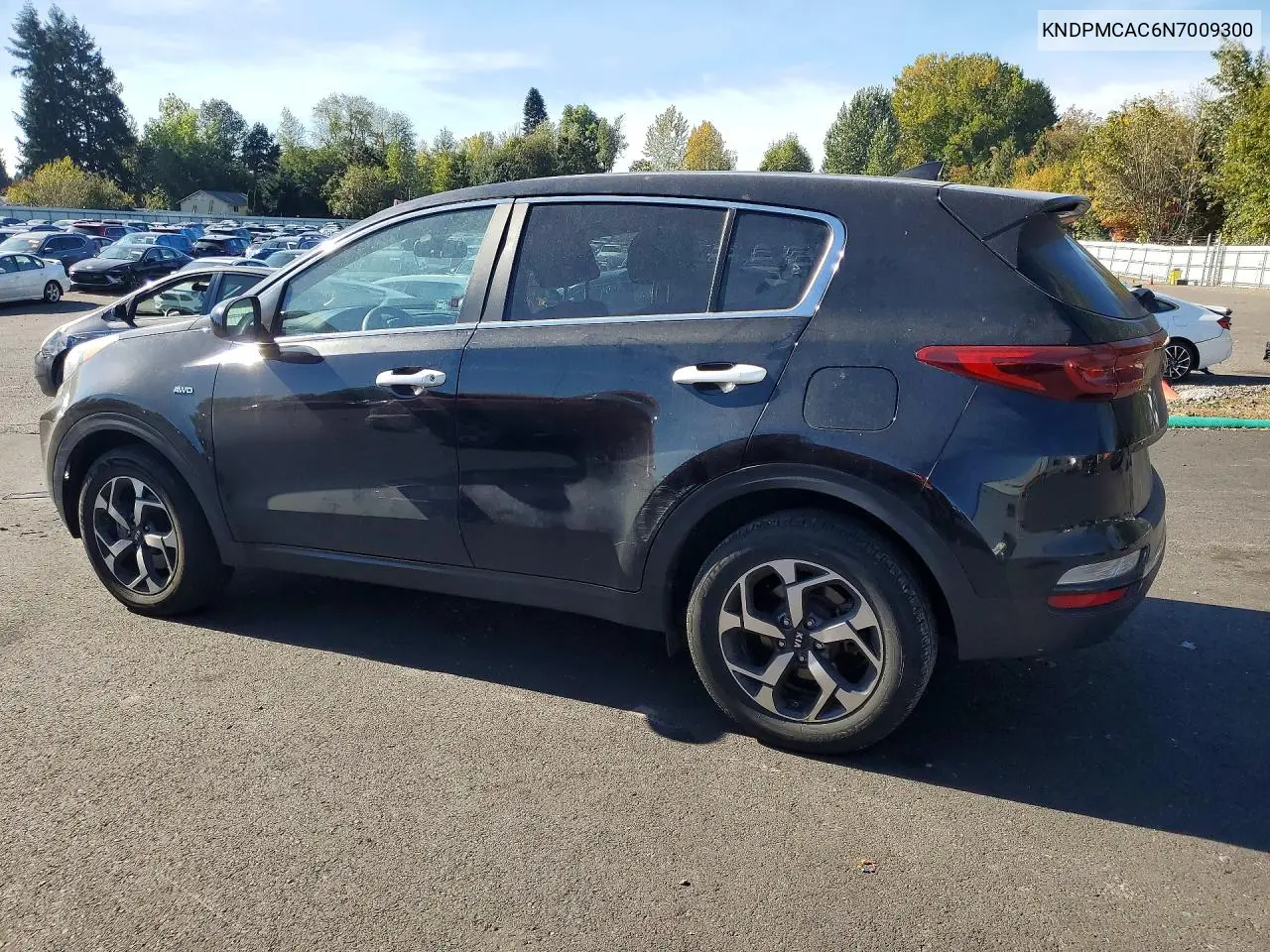 2022 KIA SPORTAGE VIN KNDPMCAC6N7009300 — фото 2