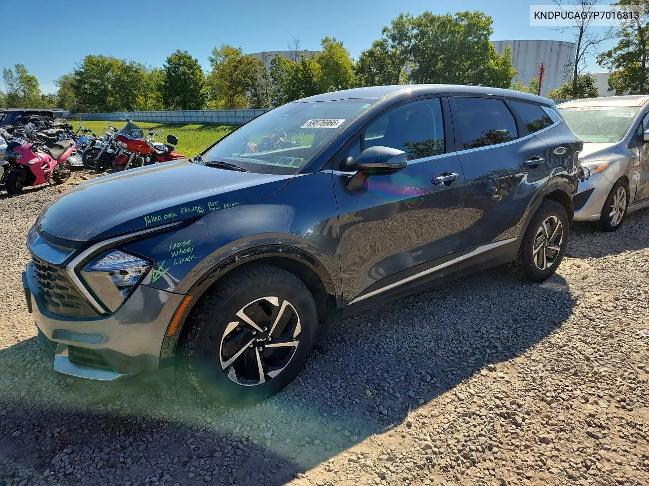 KIA SPORTAGE 2023, VIN KNDPUCAG7P7016813