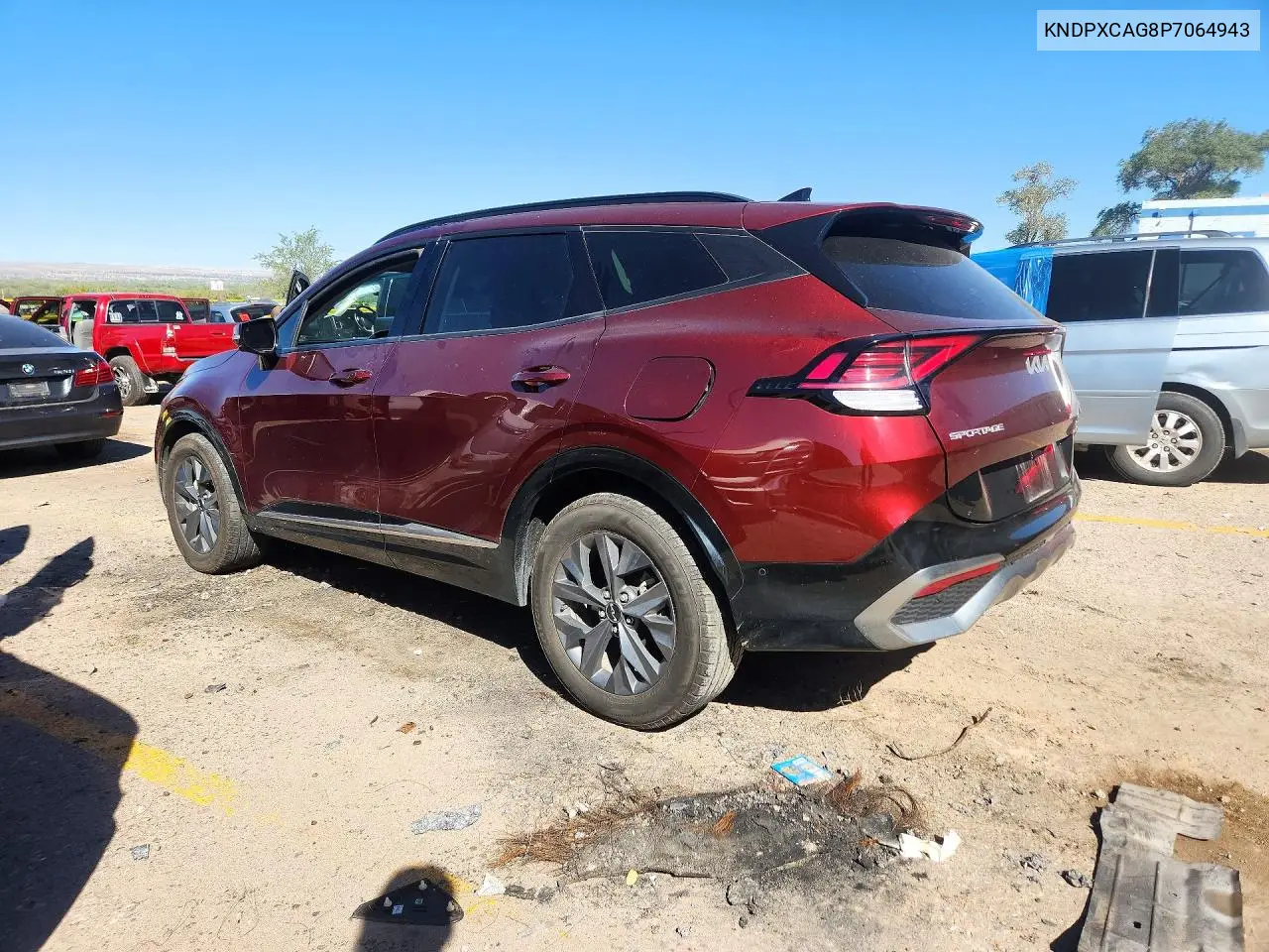 2023 KIA SPORTAGE VIN KNDPXCAG8P7064943 — фото 2