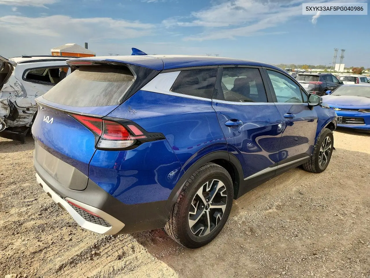 2023 KIA SPORTAGE VIN 5XYK33AF5PG040986 — фото 3