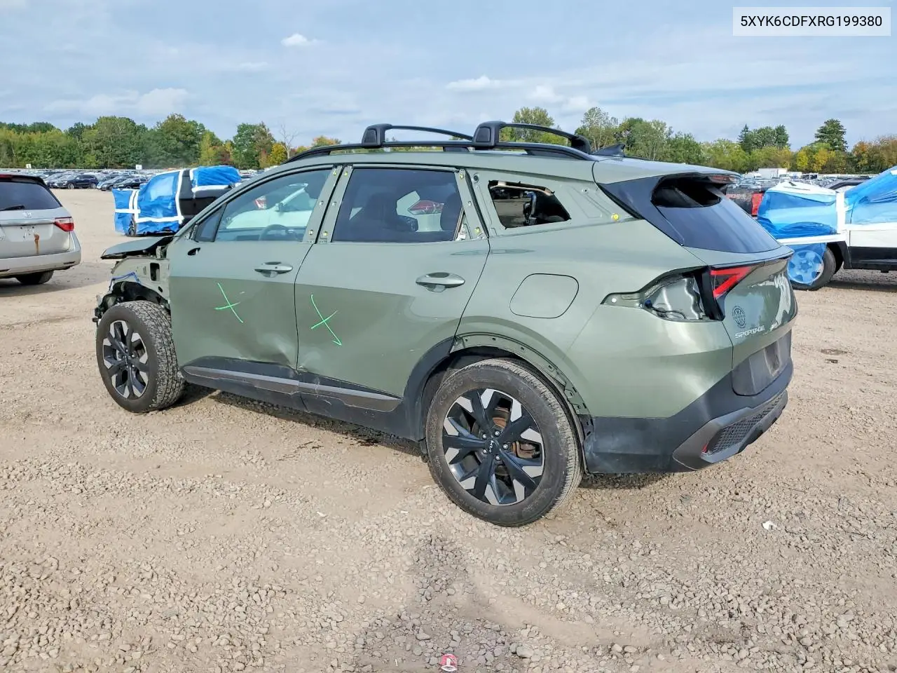 2024 KIA SPORTAGE VIN 5XYK6CDFXRG199380 — фото 2