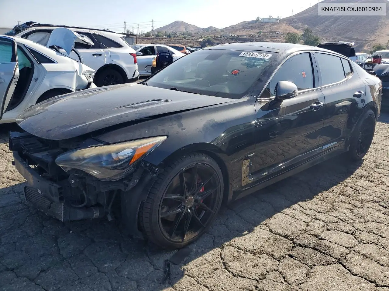 KIA STINGER 2018, VIN KNAE45LCXJ6010964